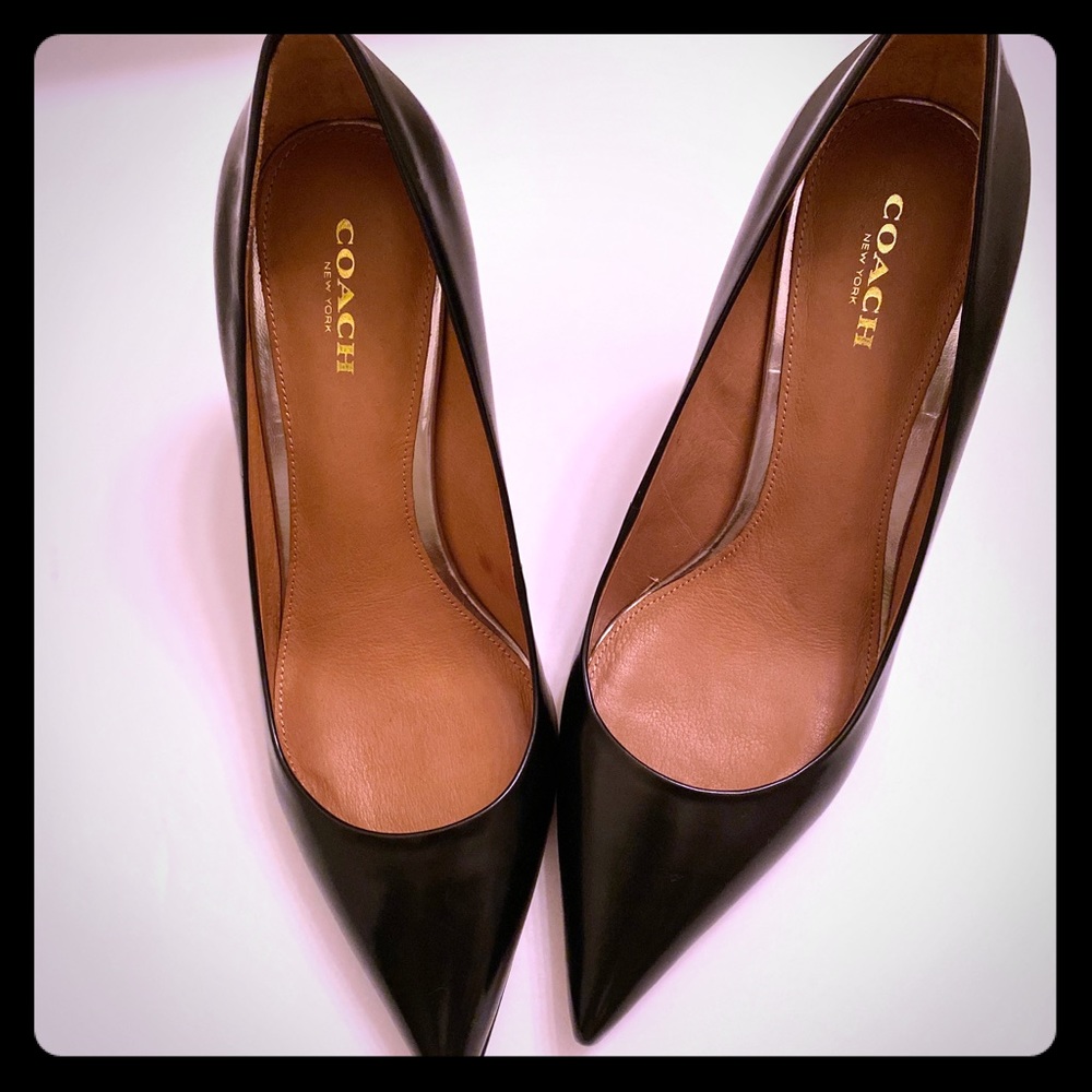 Coach leather heels
